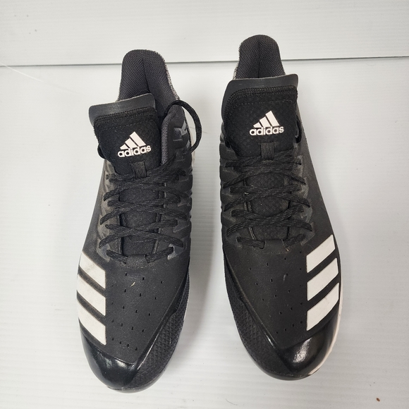 NWOB Adidas Icon Bounce Black Metal Baseball Cleats CG5241 Size 11 - Picture 3 of 12